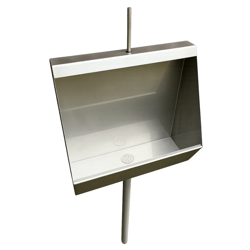 rvs urinoir tpb 500 met spoelleiding